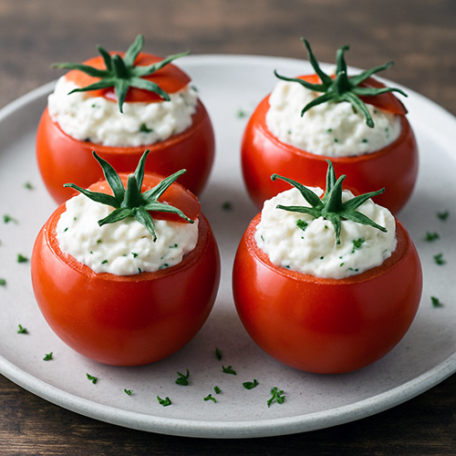 Tomates rellenos de crema de queso en Mambo
