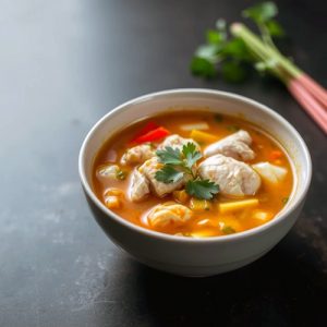 Sopa de pollo thai en mambo