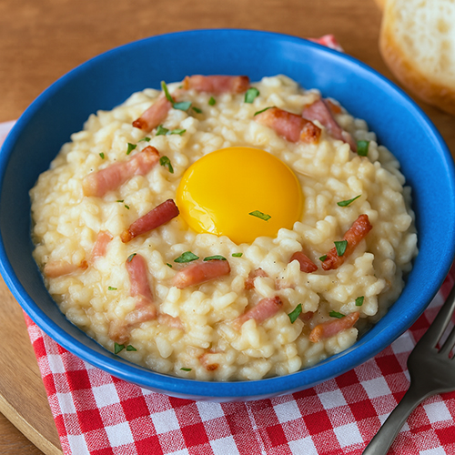 Risotto a la carbonara en Mambo