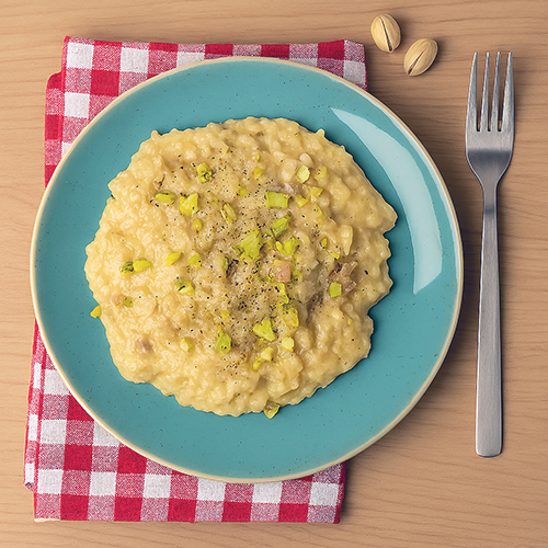 Risotto de pistachos y gorgonzola en Mambo