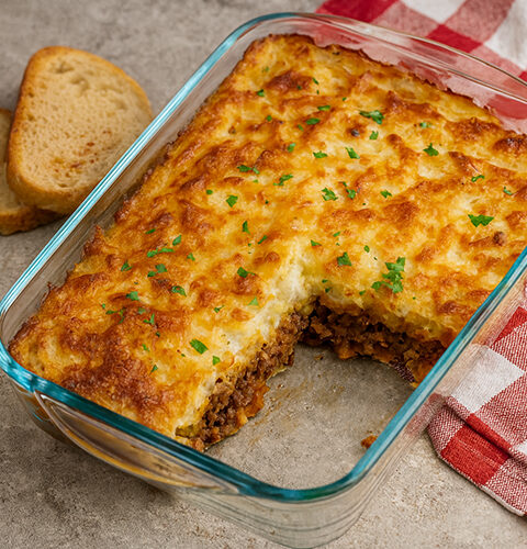 Pastel de carne en Mambo