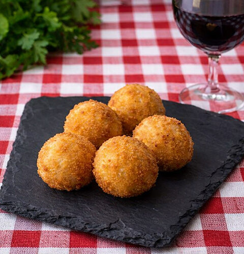 Croquetas de cecina y queso de cabra en Mambo