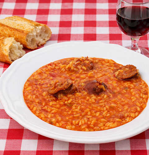 Arroz caldoso con chorizo en Mambo