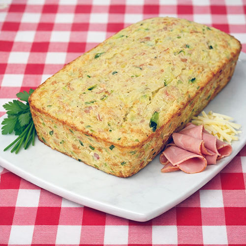 Pastel de calabacín y jamón york en Mambo