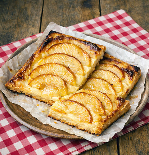 Tarta de manzana con natillas en Mambo