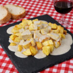 Pastel frío de mejillones en escabeche en Mambo
