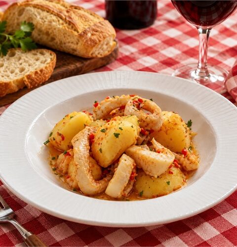 Guiso de Calamares con Patatas en Mambo